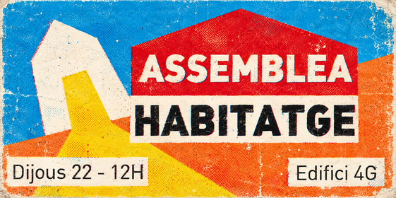 Cartell de l’assemblea sobre habitatge